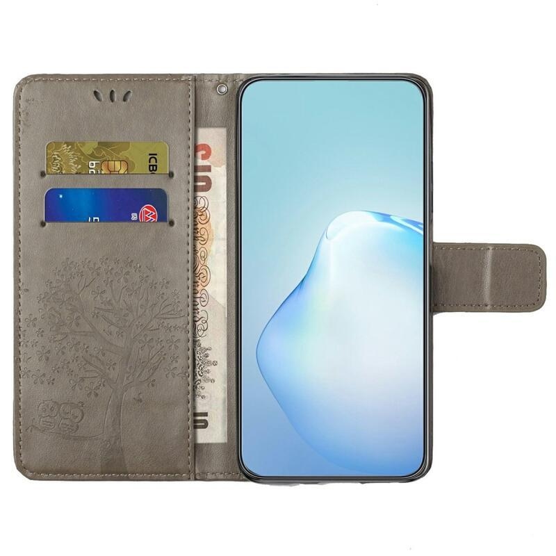 Tree peňaženkové púzdro na mobil Xiaomi Redmi A1+/A2+ - šedé