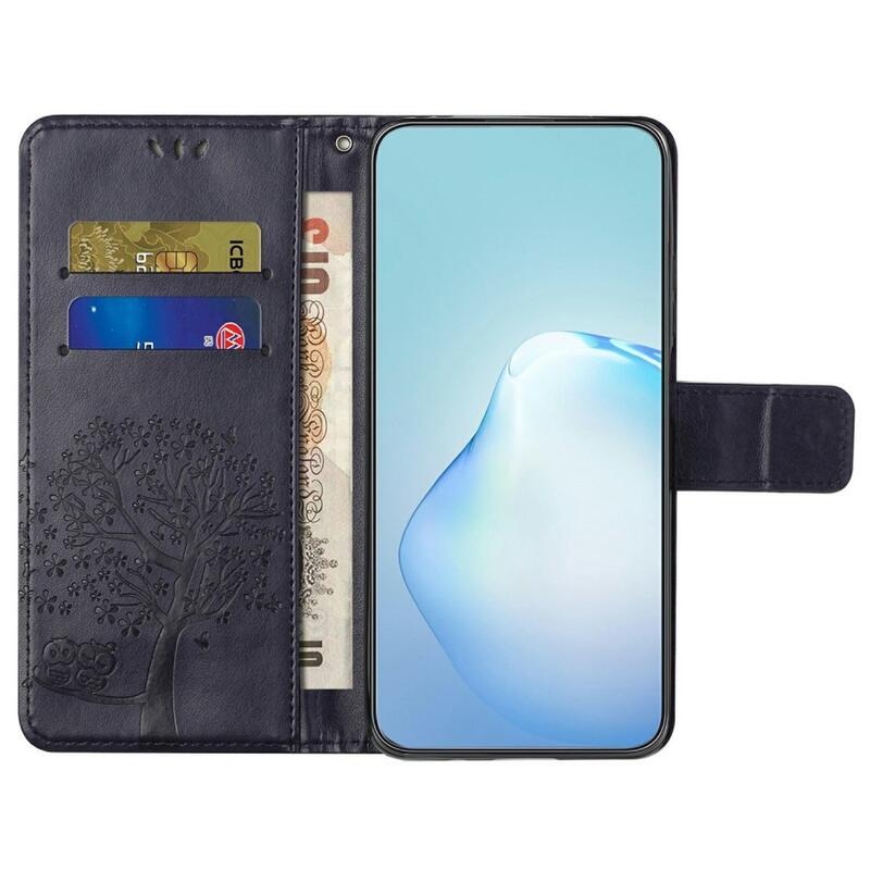 Tree peňaženkové púzdro na mobil Xiaomi Redmi A1+/A2+ - tmavofialové