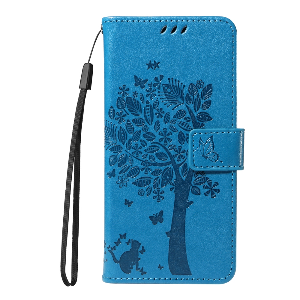 Trees knižkové puzdro na Honor 600 Lite 5G - modré