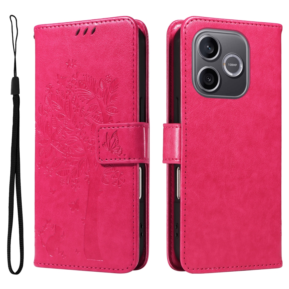 Trees knižkové puzdro na Honor 600 Lite 5G - rose