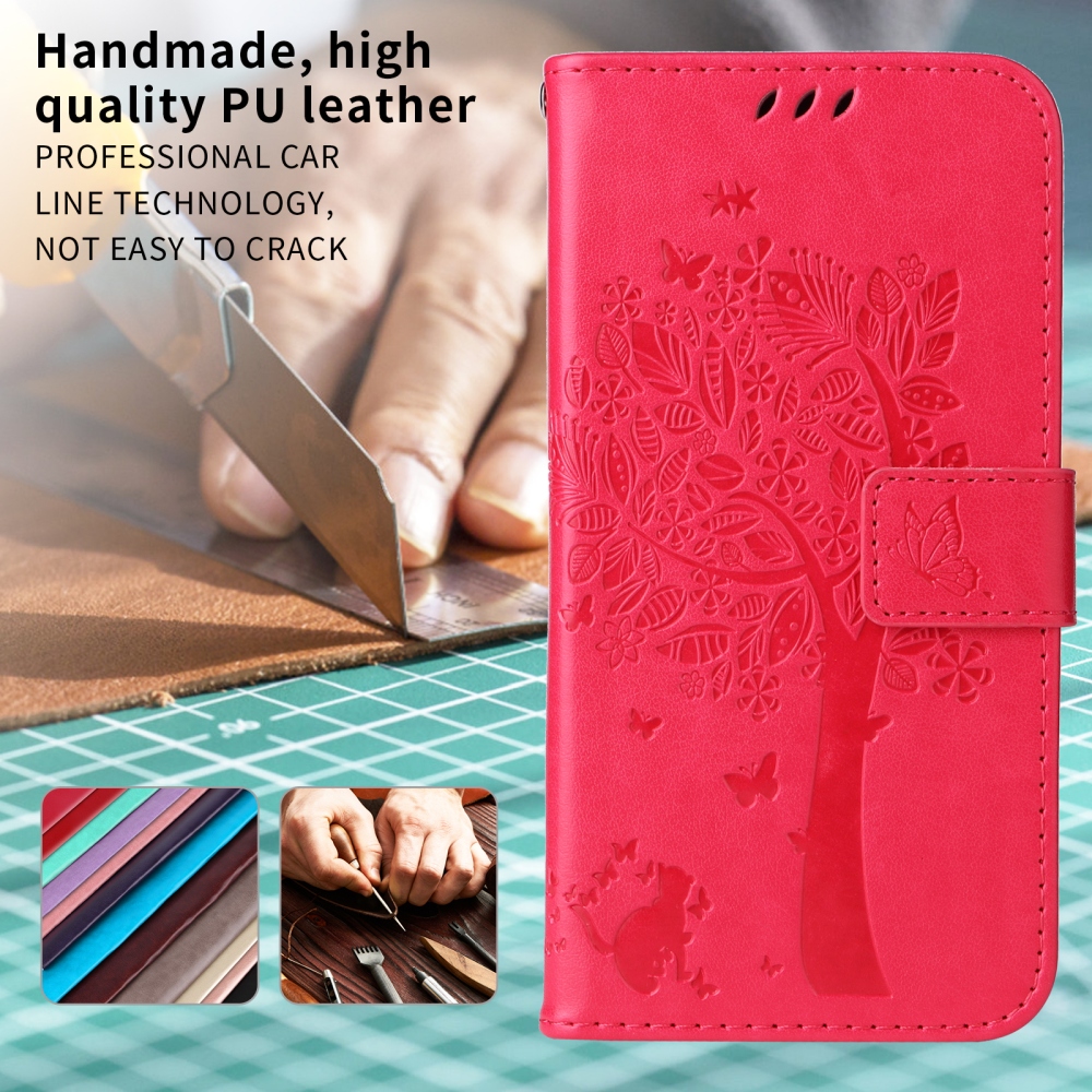Trees knižkové puzdro na Honor 600 Lite 5G - rose