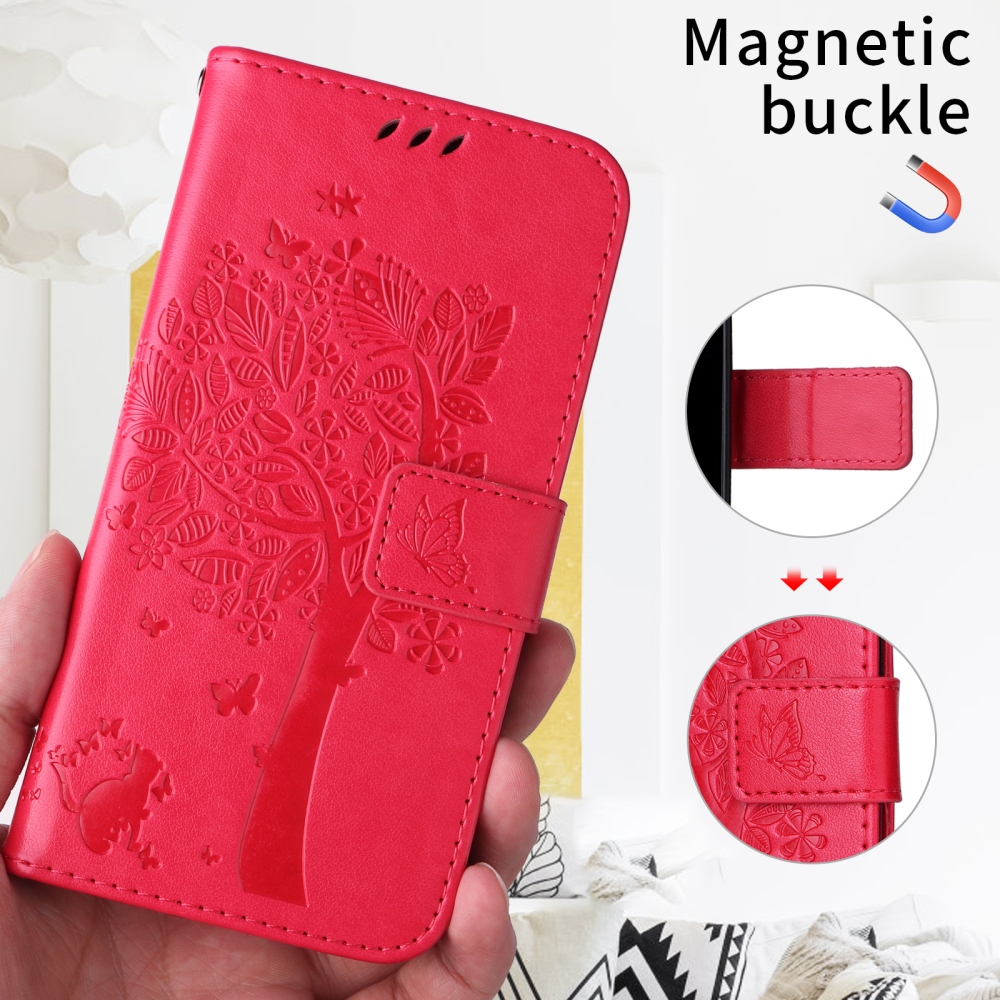 Trees knižkové puzdro na Honor 600 Lite 5G - rose