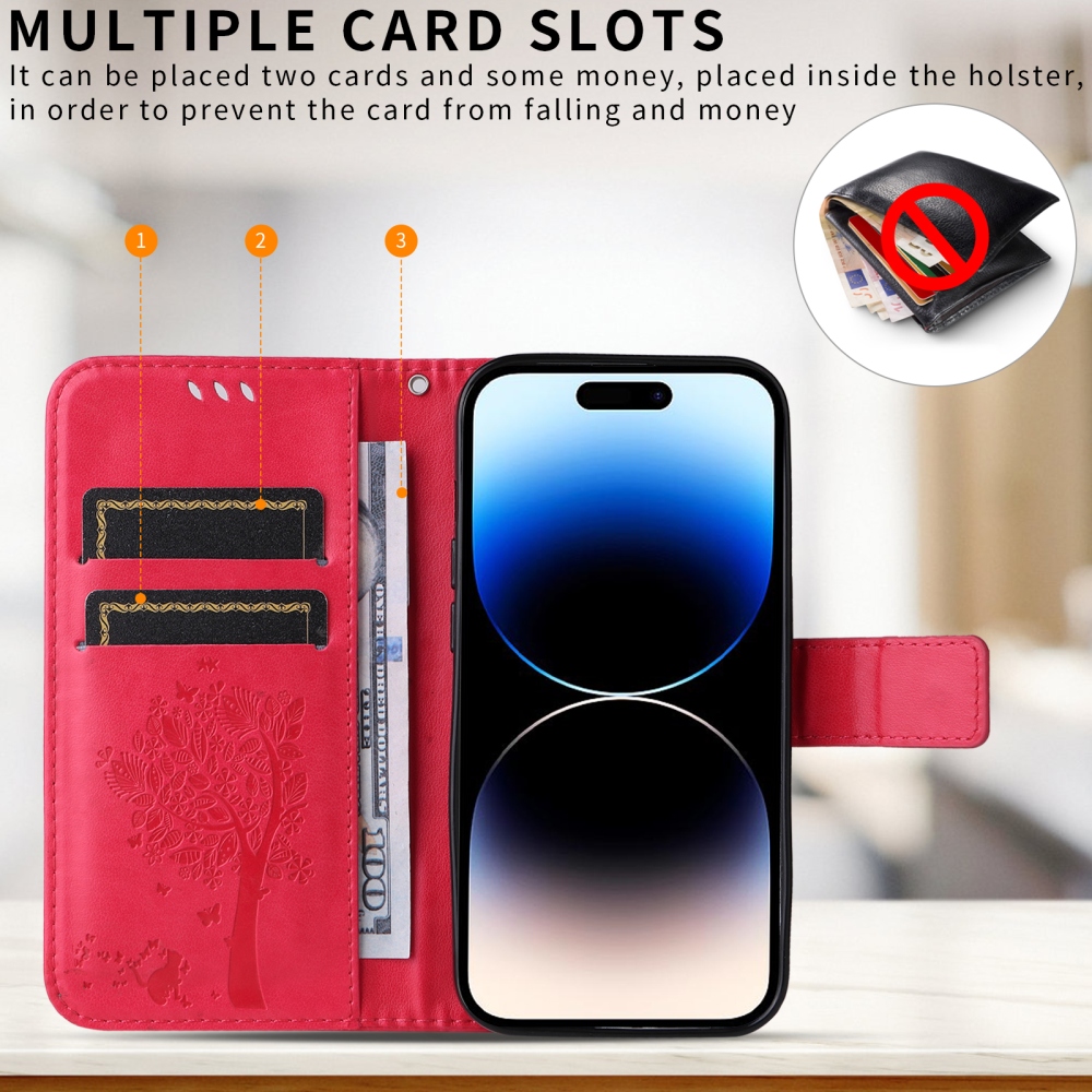 Trees knižkové puzdro na Honor 600 Lite 5G - rose