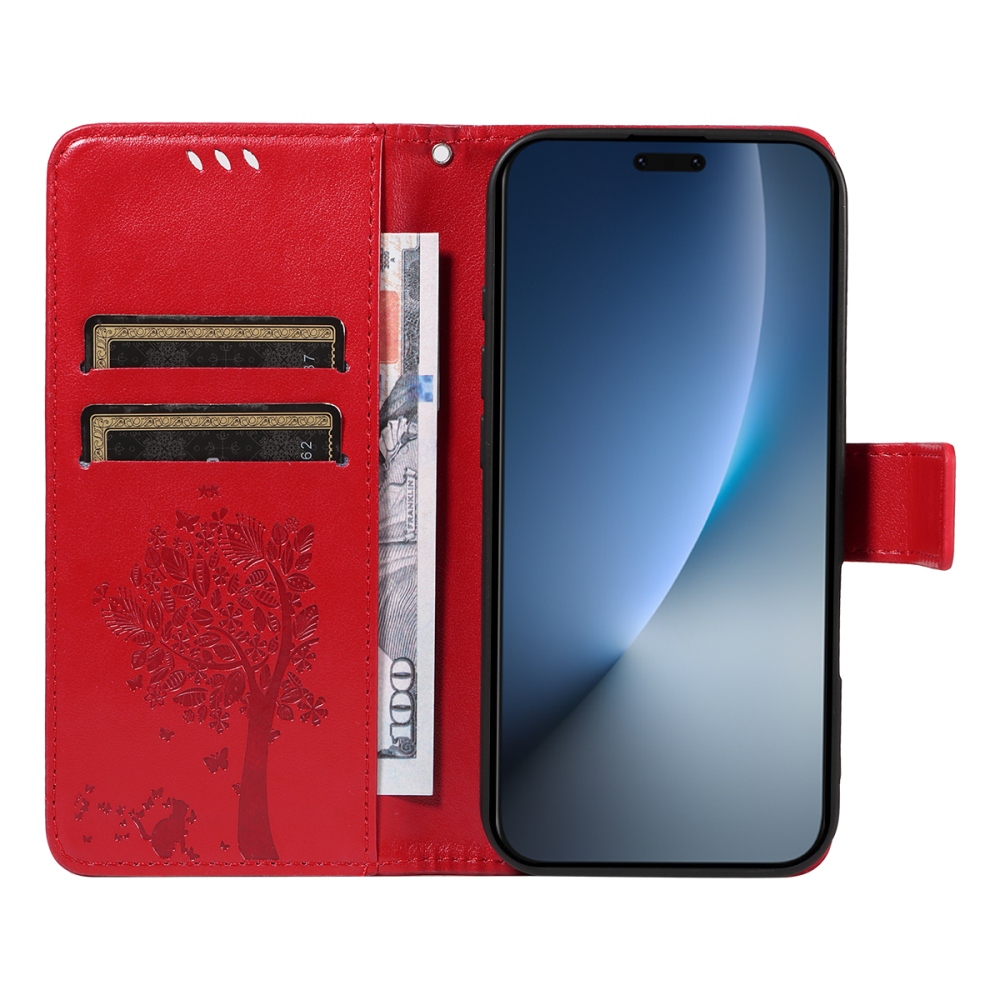 Trees knižkové puzdro na Honor Magic 8 Pro 5G - červené