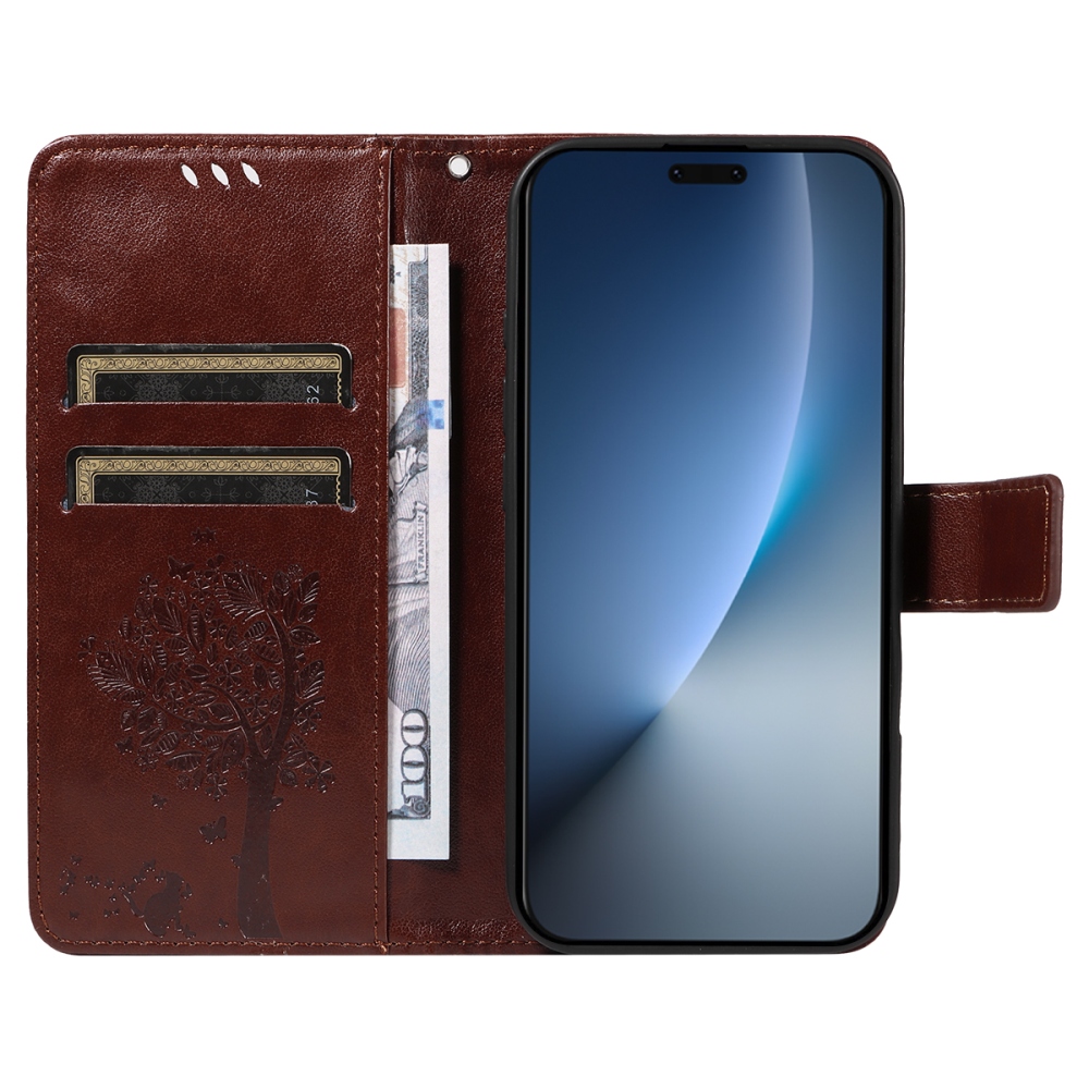 Trees knižkové puzdro na Honor Magic 8 Pro 5G - hnedé