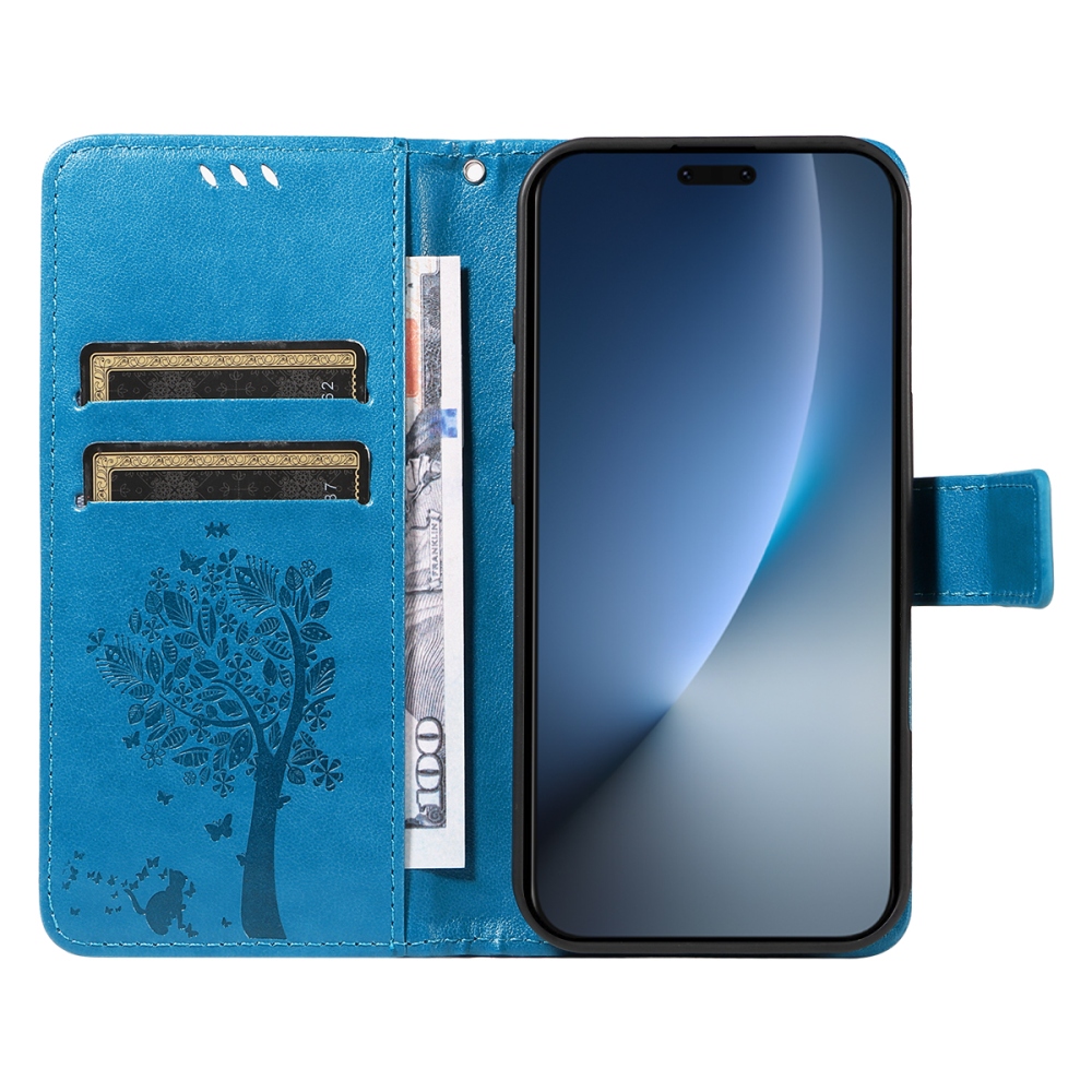 Trees knižkové puzdro na Honor Magic 8 Pro 5G - modré