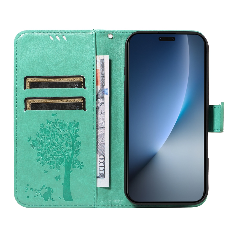 Trees knižkové puzdro na Honor Magic 8 Pro 5G - modrozelené