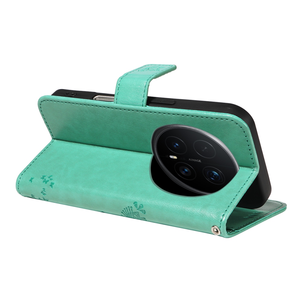 Trees knižkové puzdro na Honor Magic 8 Pro 5G - modrozelené