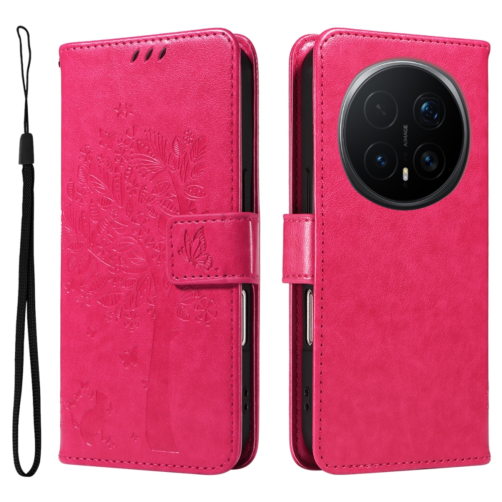 Trees knižkové puzdro na Honor Magic 8 Pro 5G - rose