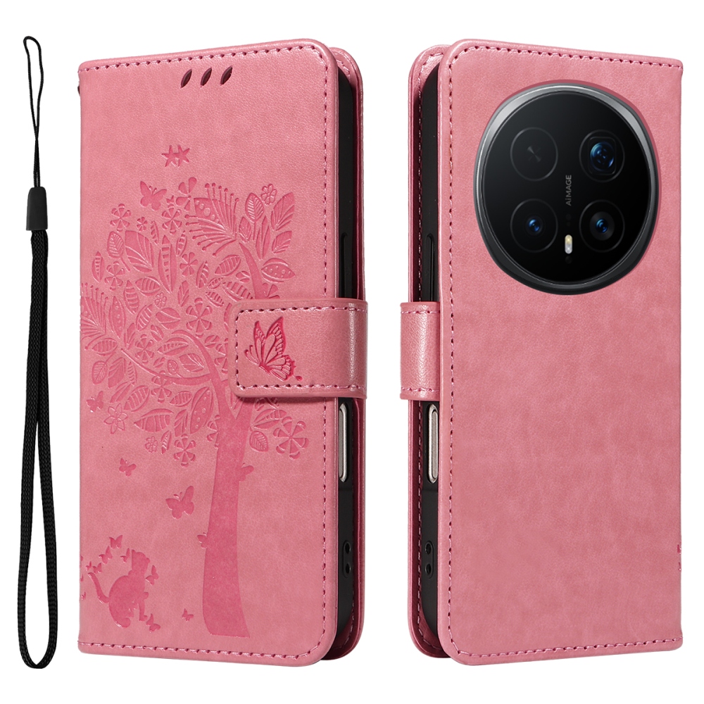 Trees knižkové puzdro na Honor Magic 8 Pro 5G - ružové