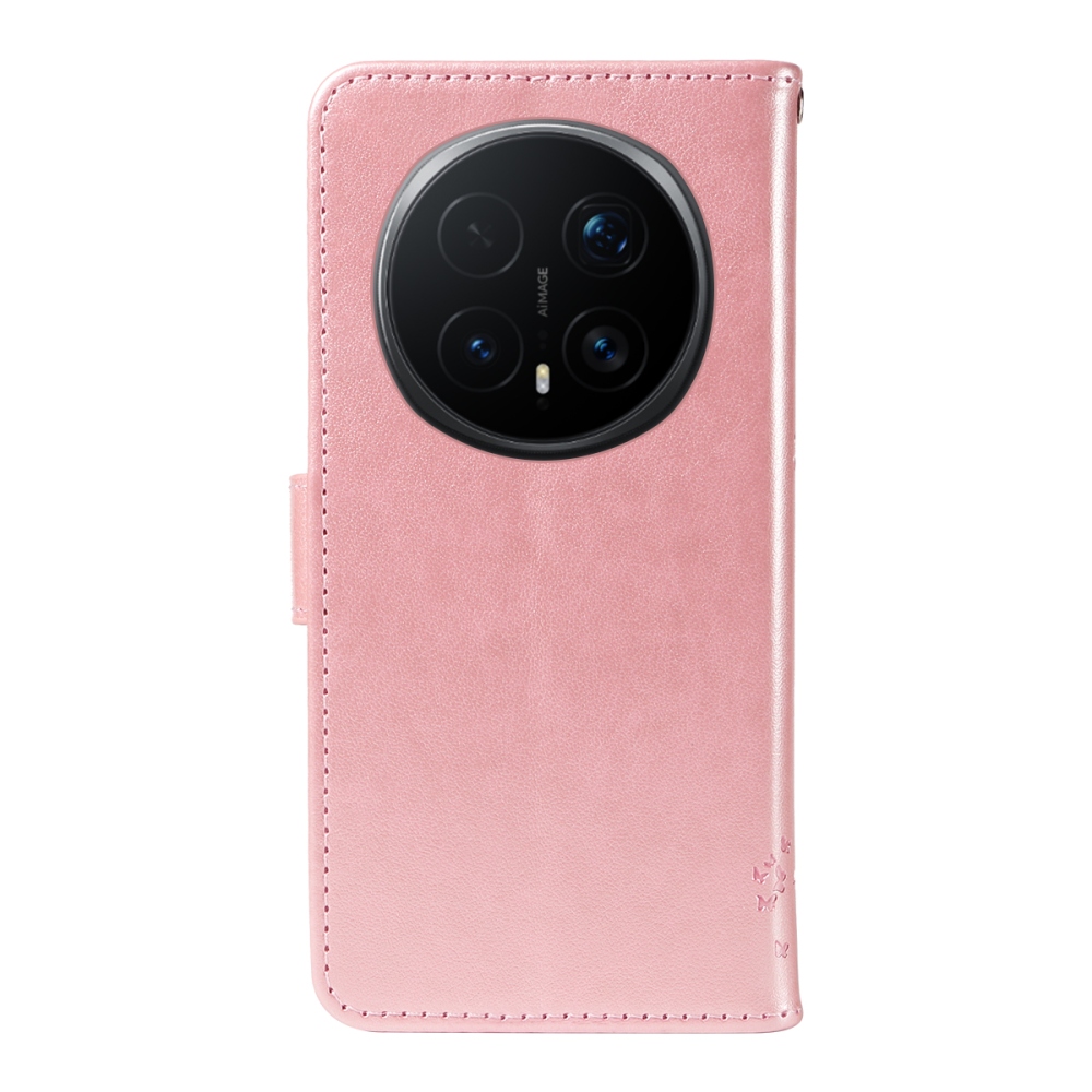 Trees knižkové puzdro na Honor Magic 8 Pro 5G - ružovozlaté