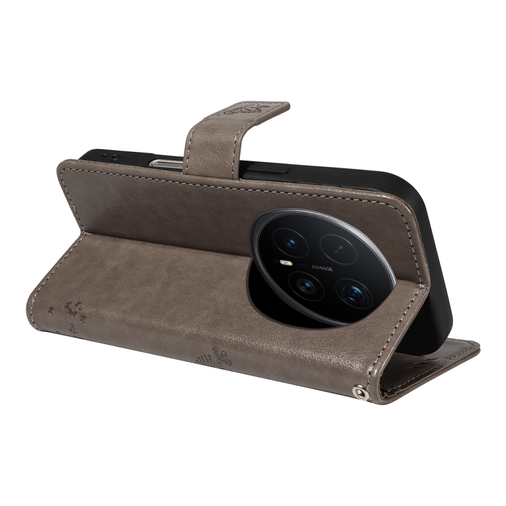 Trees knižkové puzdro na Honor Magic 8 Pro 5G - šedé