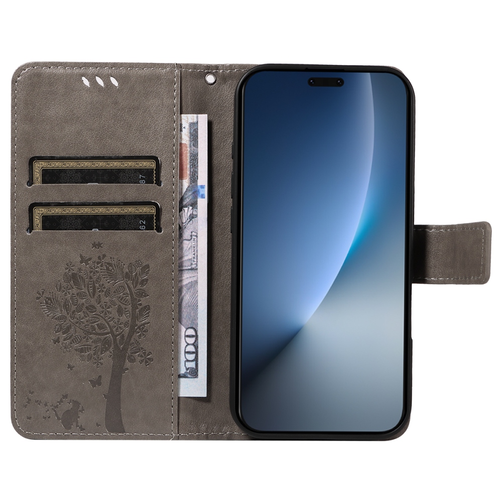 Trees knižkové puzdro na Honor Magic 8 Pro 5G - šedé