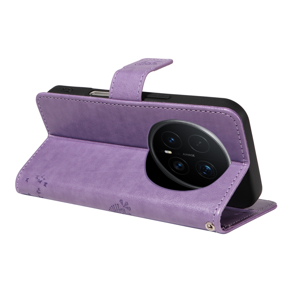 Trees knižkové puzdro na Honor Magic 8 Pro 5G - svetlofialové