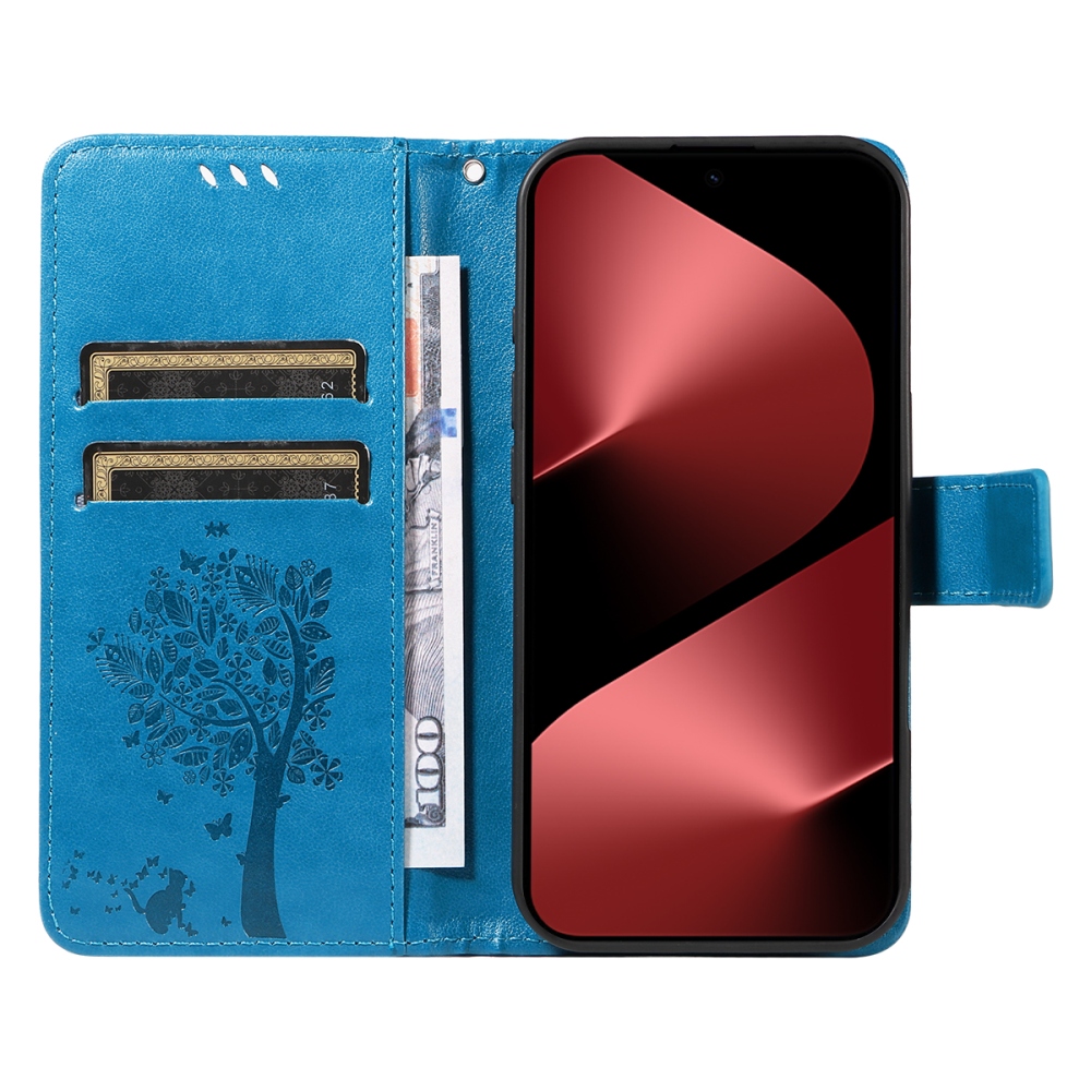 Trees knižkové puzdro na Huawei Pura 80 Pro - modré