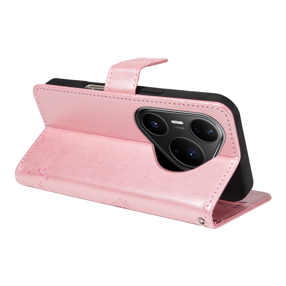 Trees knižkové puzdro na Huawei Pura 80 Pro - ružovozlaté