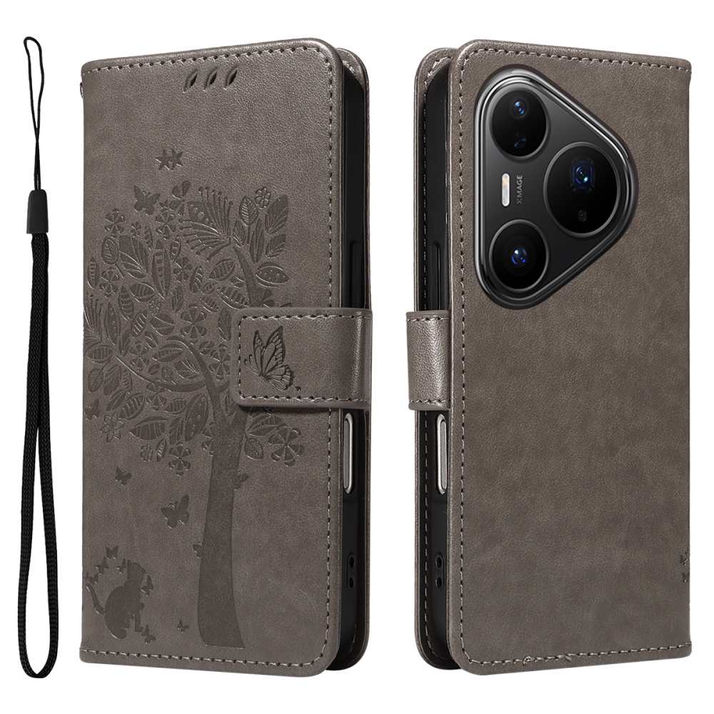 Trees knižkové puzdro na Huawei Pura 80 Pro - šedé