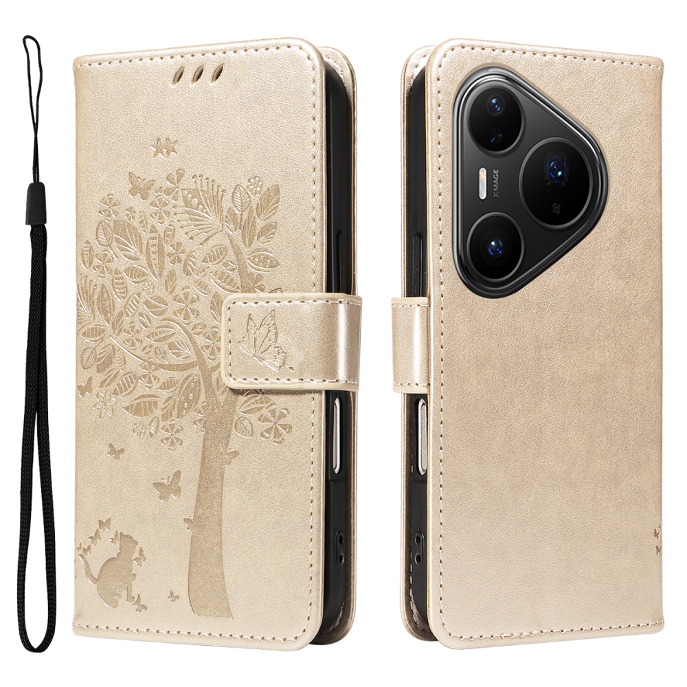 Trees knižkové puzdro na Huawei Pura 80 Pro - zlaté