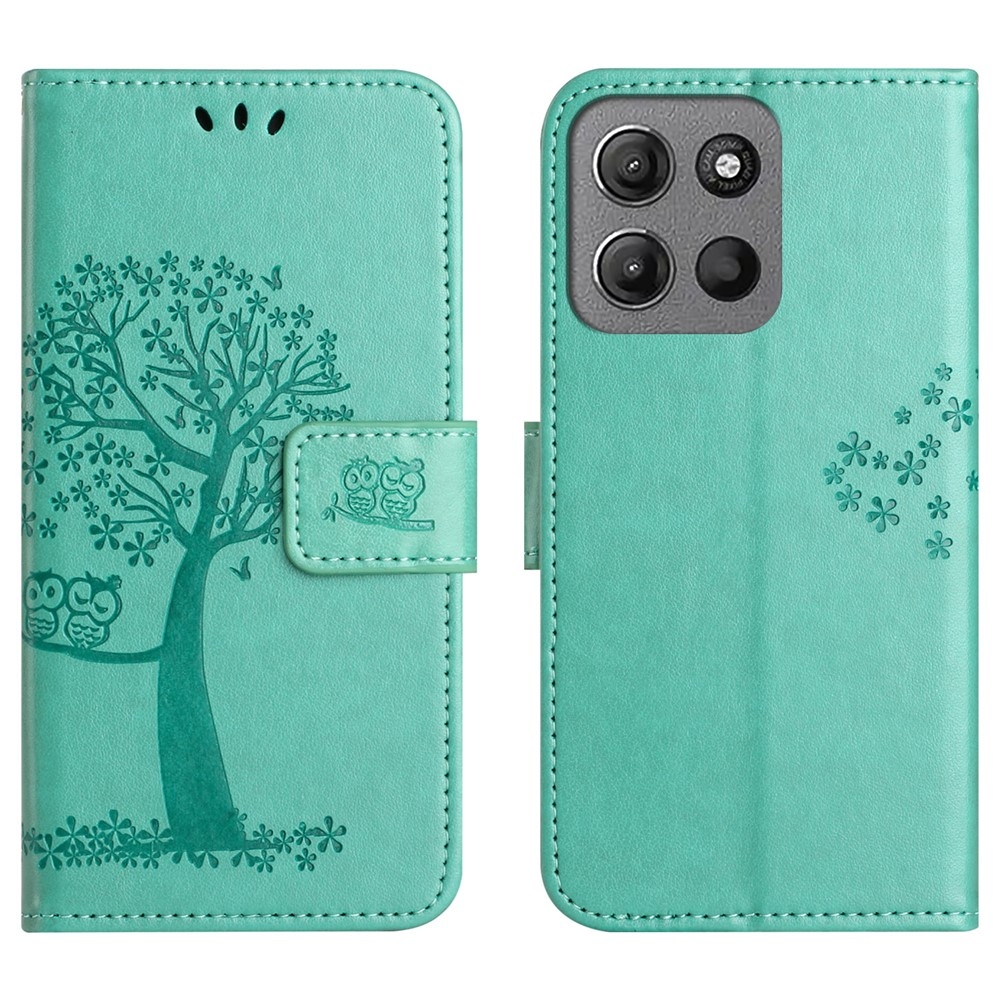 Trees knižkové púzdro na Motorola Moto G57 Power 5G - modrozelené