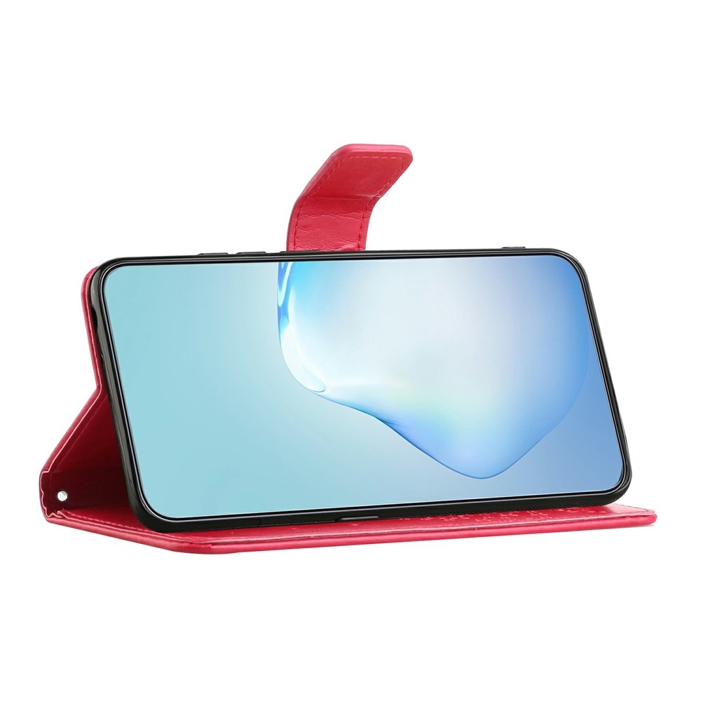 Trees knižkové púzdro na Motorola Moto G86 5G/G86 Power 5G - červené
