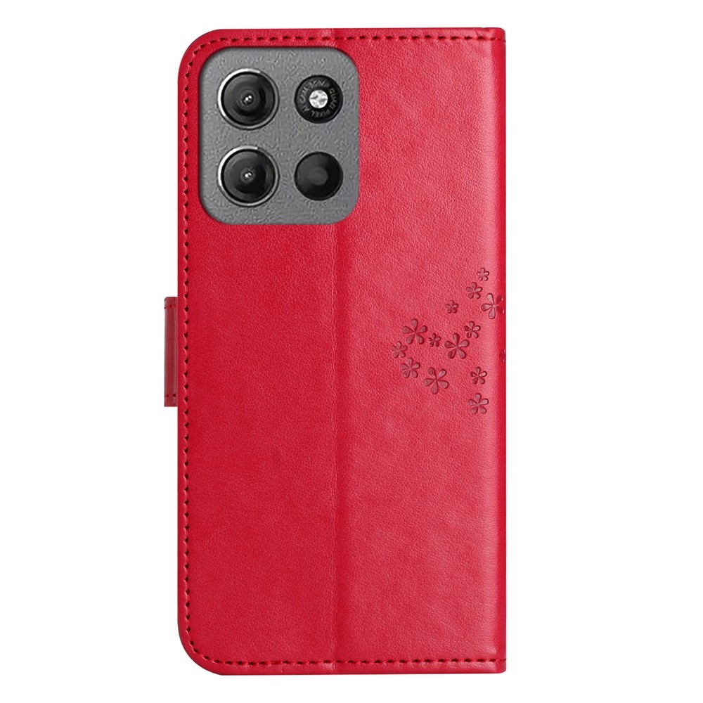 Trees knižkové púzdro na Motorola Moto G86 5G/G86 Power 5G - červené