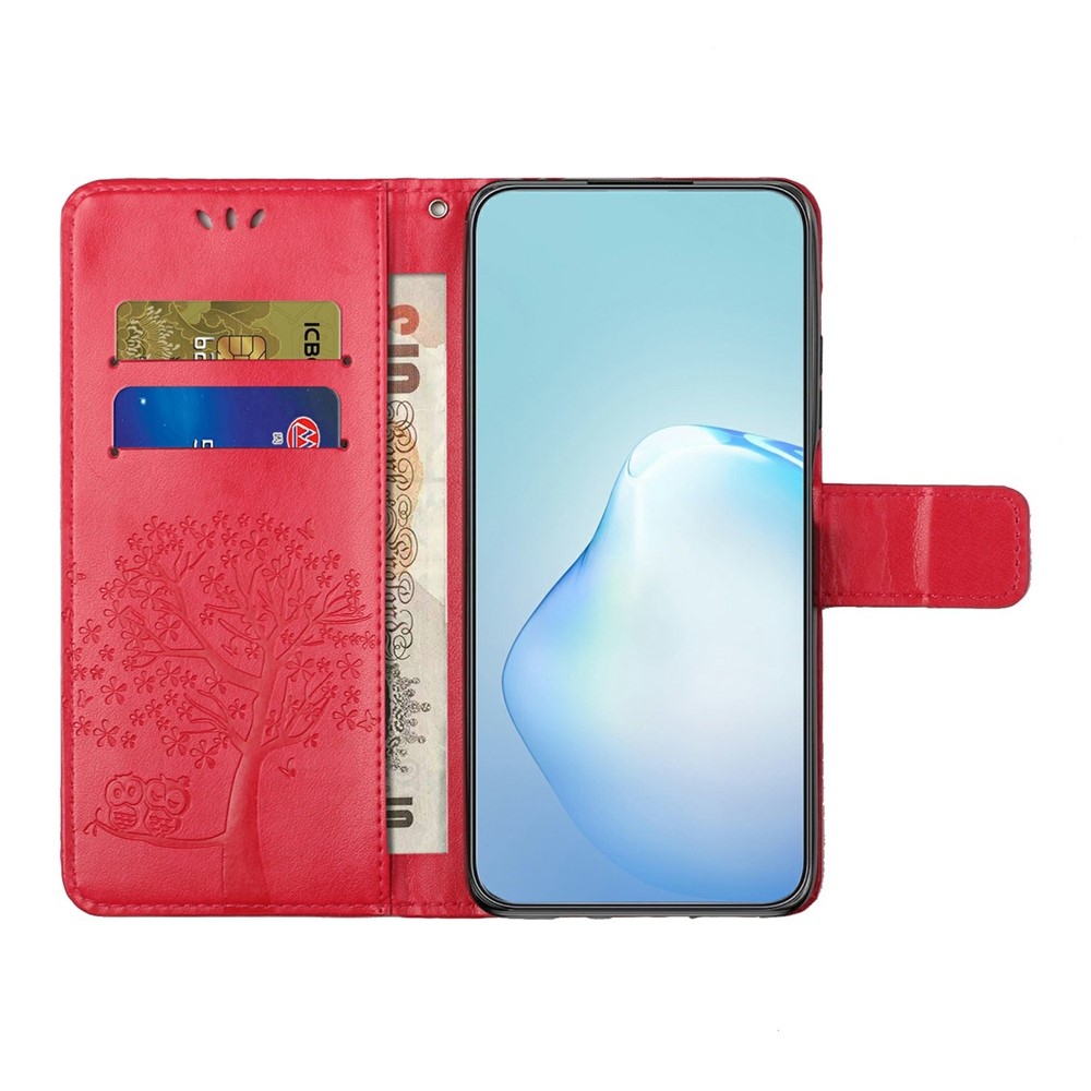Trees knižkové púzdro na Motorola Moto G86 5G/G86 Power 5G - červené