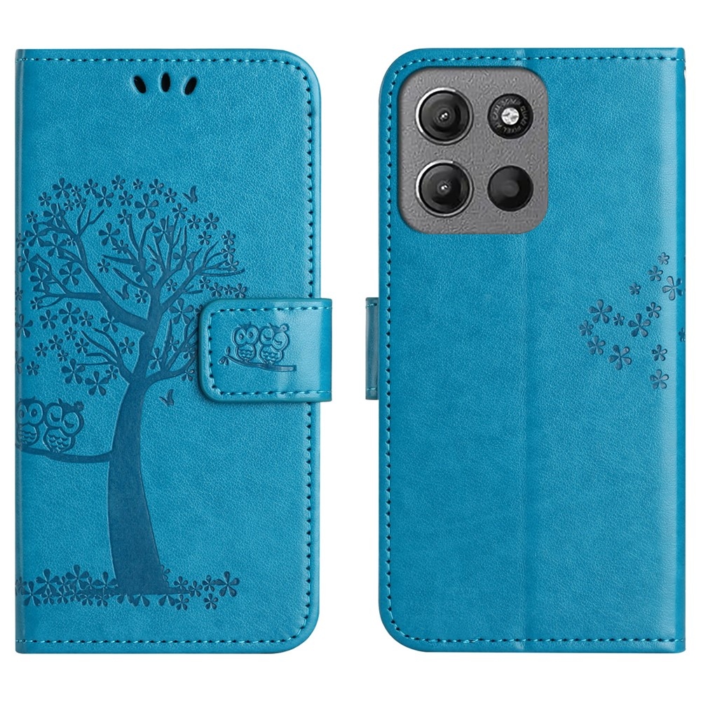 Trees knižkové púzdro na Motorola Moto G86 5G/G86 Power 5G - modré