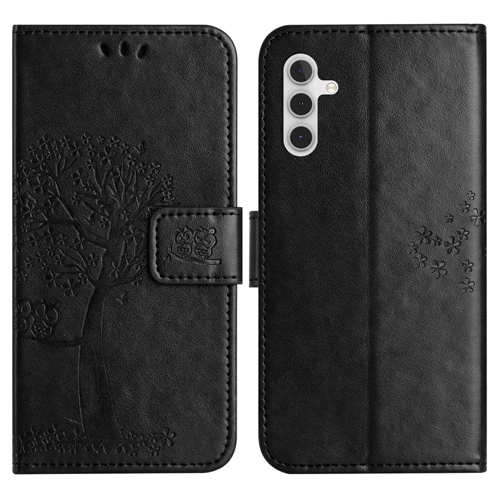 Trees knižkové púzdro na Samsung Galaxy A37 5G - čierne