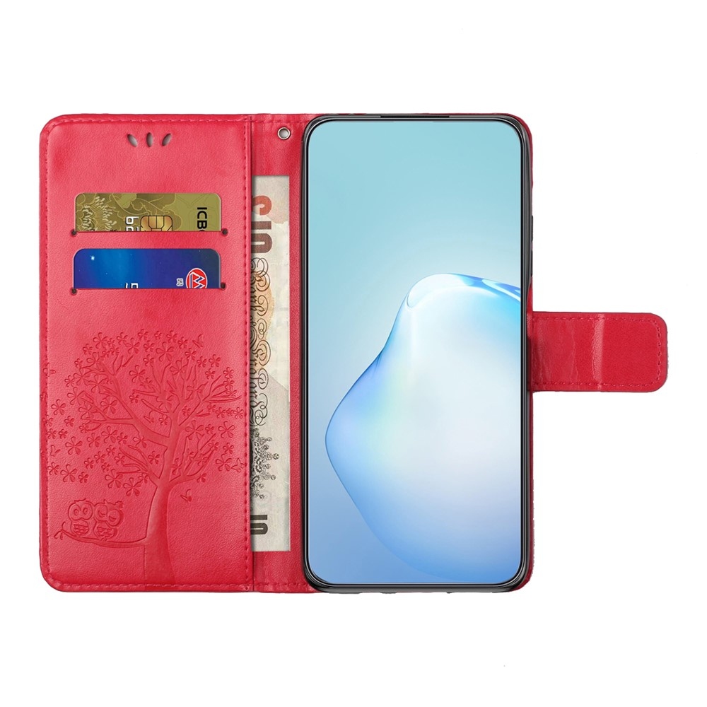 Trees knižkové púzdro na Samsung Galaxy A37 5G - červené