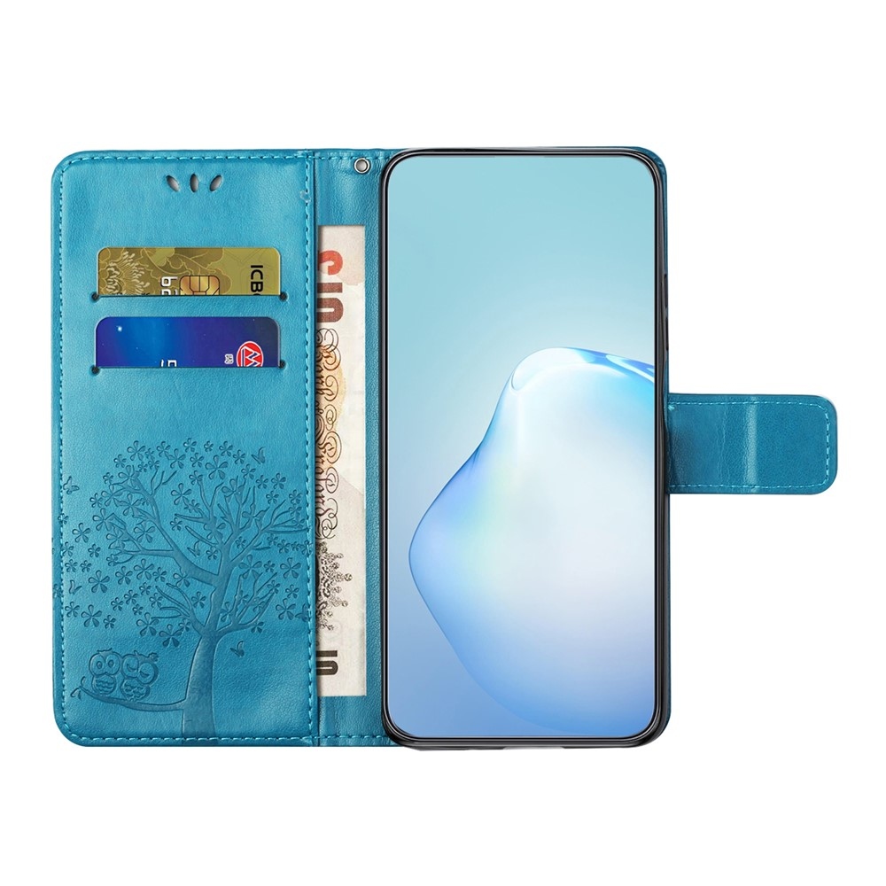Trees knižkové púzdro na Samsung Galaxy A37 5G - modré