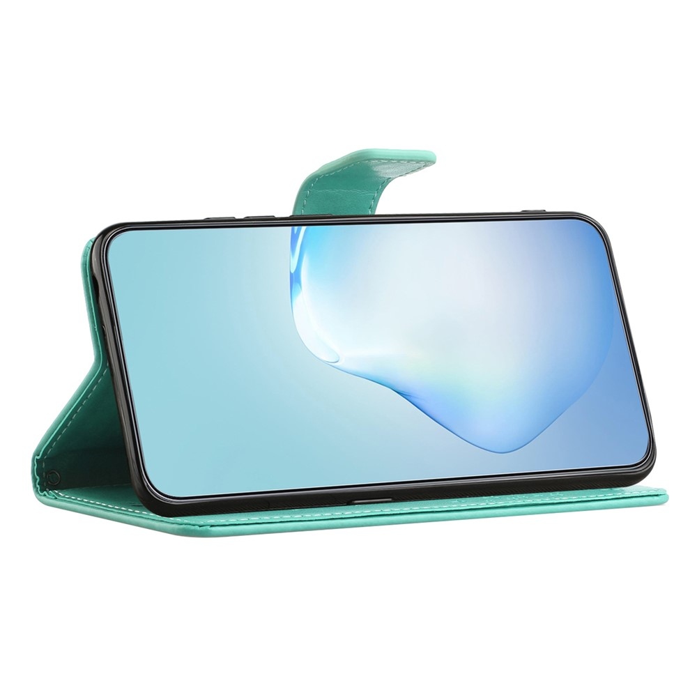 Trees knižkové púzdro na Samsung Galaxy A37 5G - modrozelené