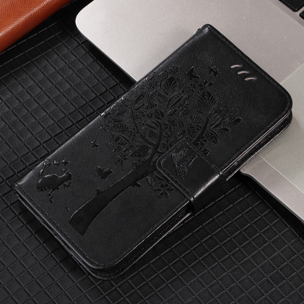 Trees knižkové púzdro na Samsung Galaxy A57 5G - čierne