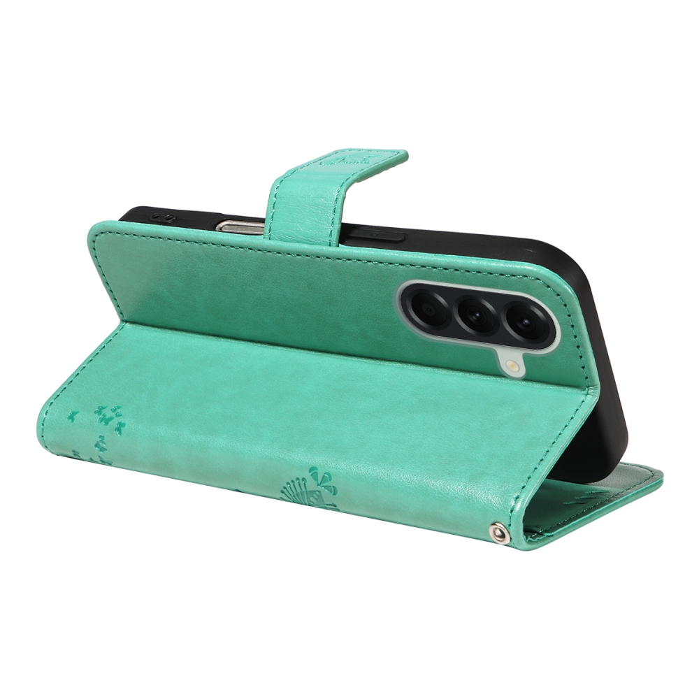 Trees knižkové púzdro na Samsung Galaxy A57 5G - modrozelené