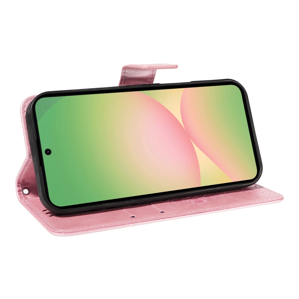 Trees knižkové púzdro na Samsung Galaxy A57 5G - ružovozlaté