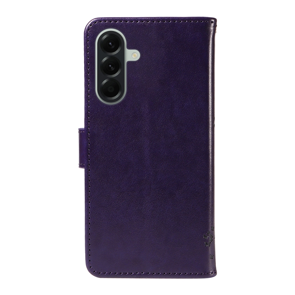 Trees knižkové púzdro na Samsung Galaxy A57 5G - tmavofialové