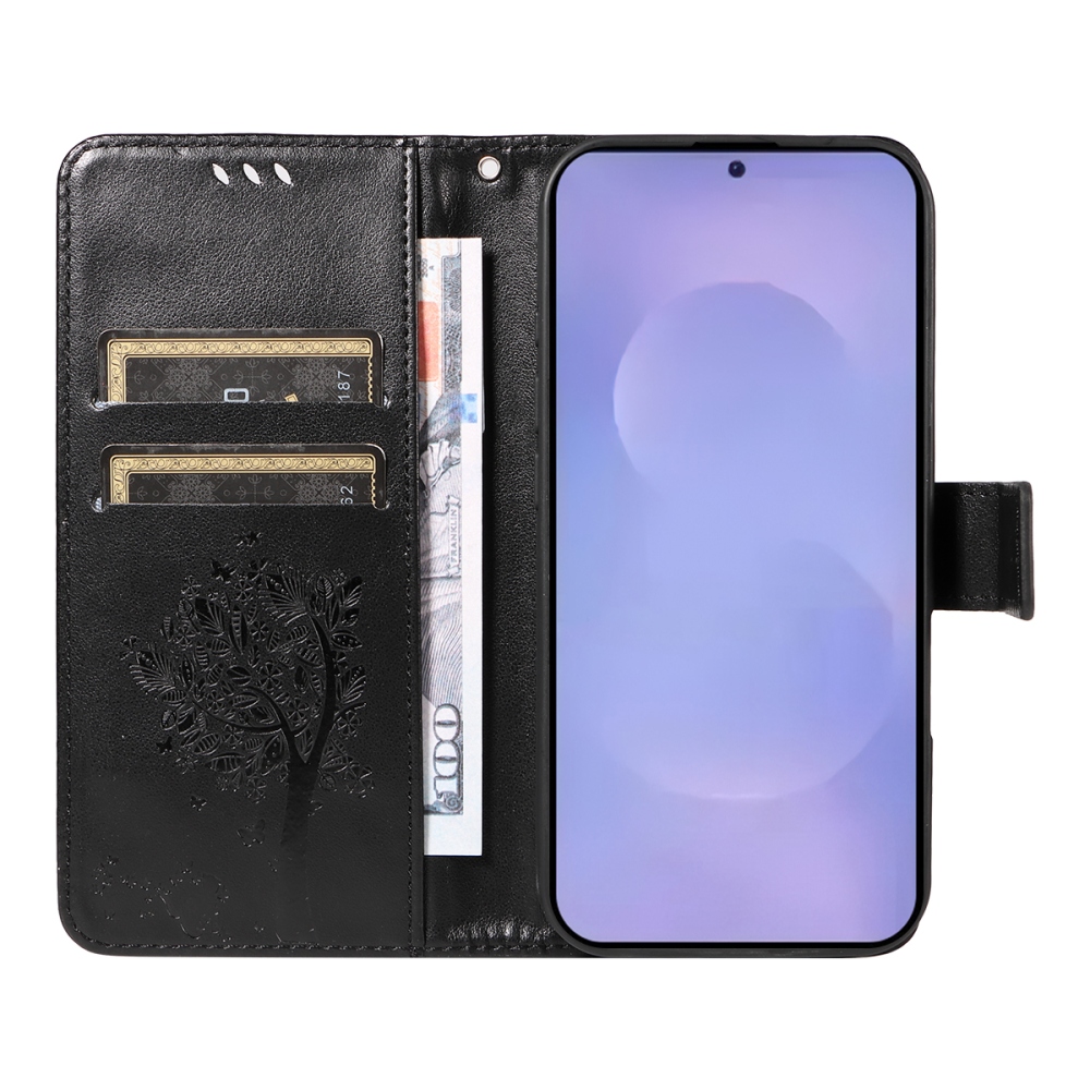 Trees knižkové púzdro na Samsung Galaxy S26+ - čierne