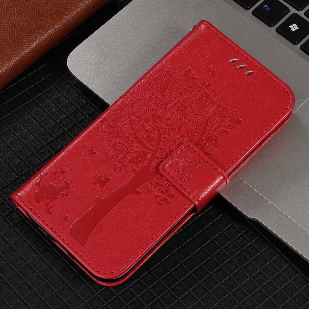 Trees knižkové púzdro na Samsung Galaxy S26+ - červené