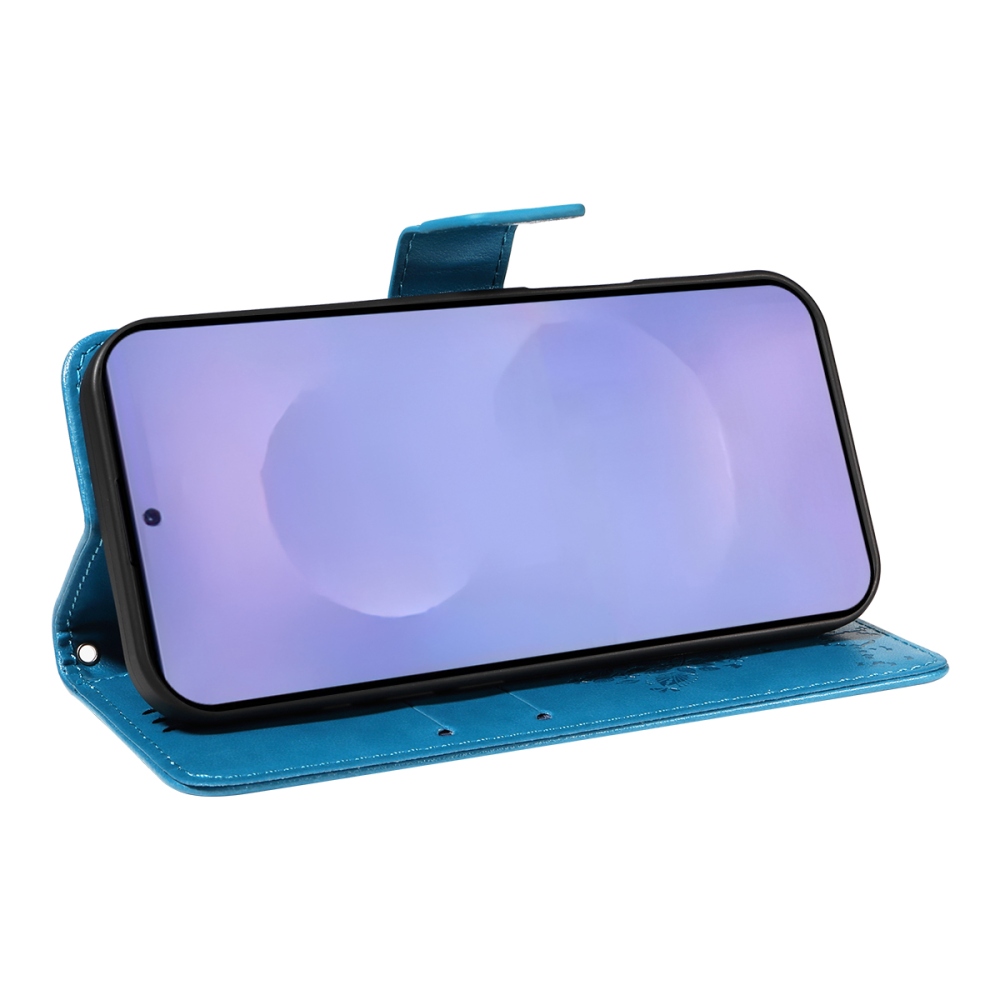 Trees knižkové púzdro na Samsung Galaxy S26+ - modré