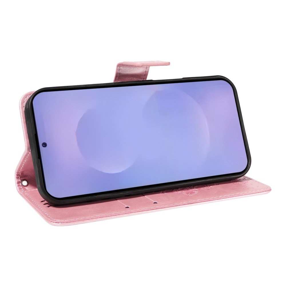 Trees knižkové púzdro na Samsung Galaxy S26+ - ružovozlaté