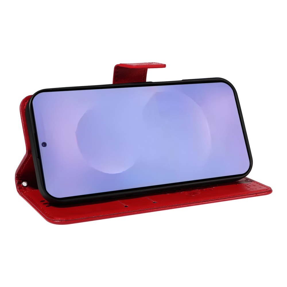 Trees knižkové púzdro na Samsung Galaxy S26/S26 Pro - červené