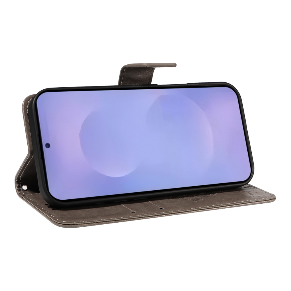 Trees knižkové púzdro na Samsung Galaxy S26/S26 Pro - šedé