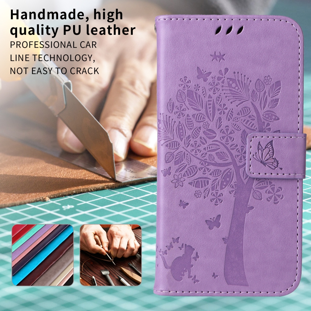 Trees knižkové púzdro na Samsung Galaxy S26/S26 Pro - svetlofialové