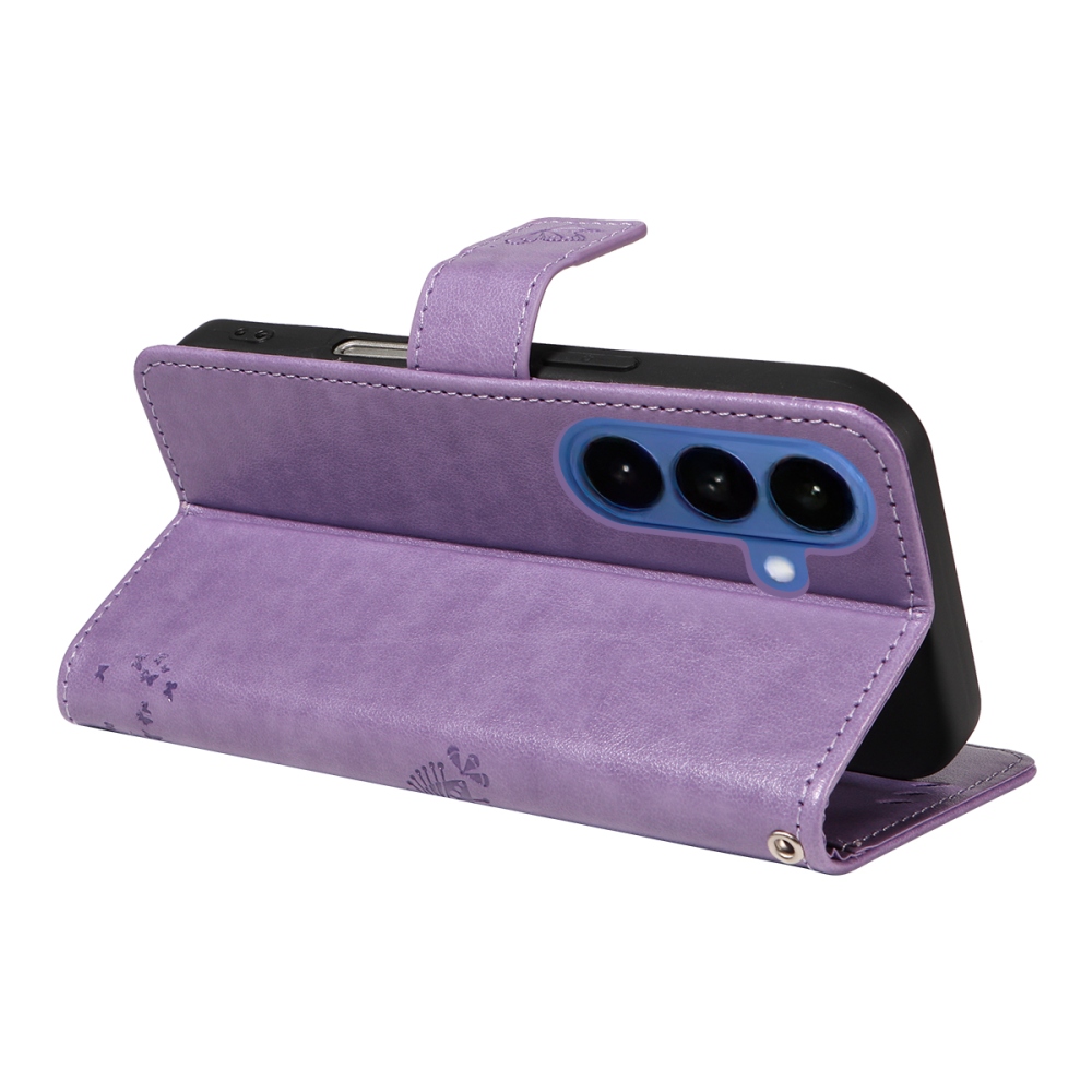 Trees knižkové púzdro na Samsung Galaxy S26/S26 Pro - svetlofialové