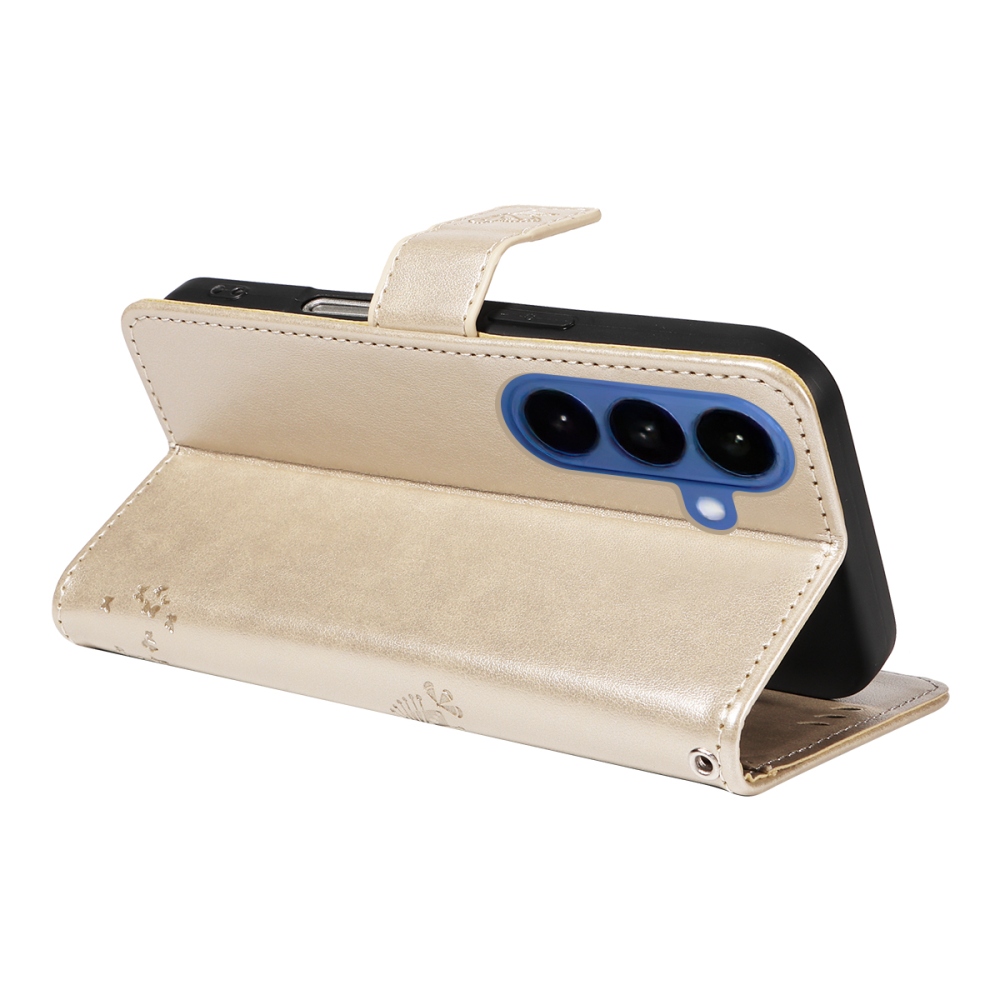 Trees knižkové púzdro na Samsung Galaxy S26/S26 Pro - zlaté