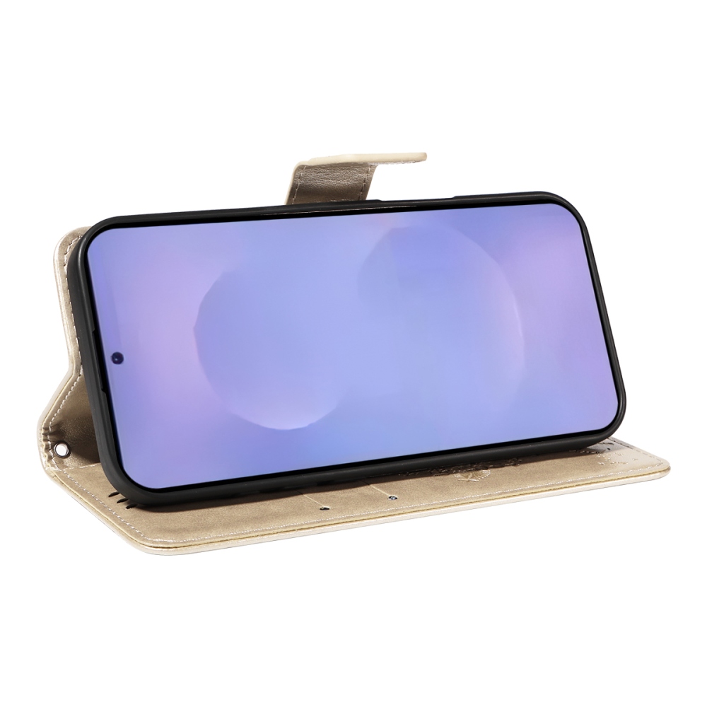 Trees knižkové púzdro na Samsung Galaxy S26/S26 Pro - zlaté