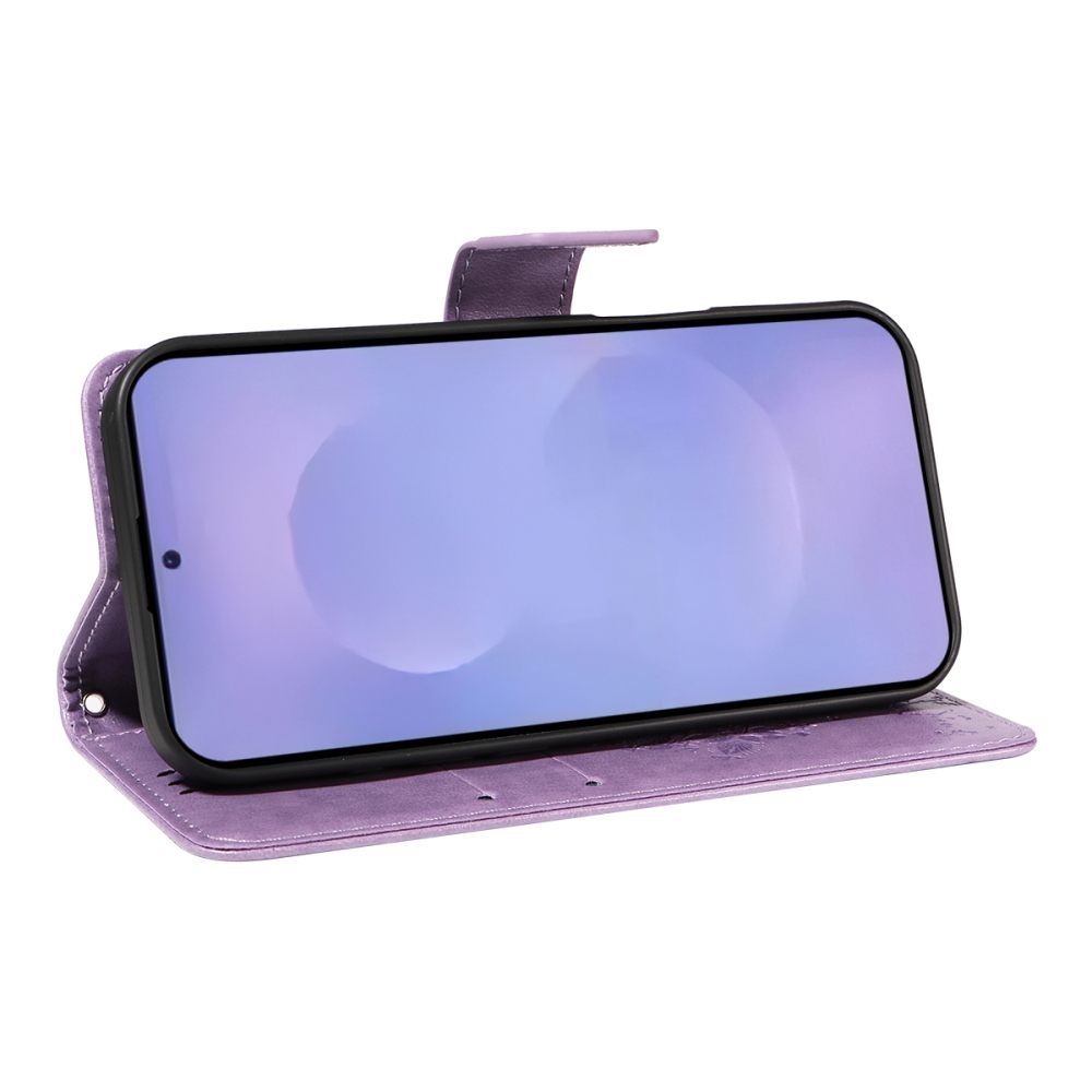 Trees knižkové púzdro na Samsung Galaxy S26+ - svetlofialové