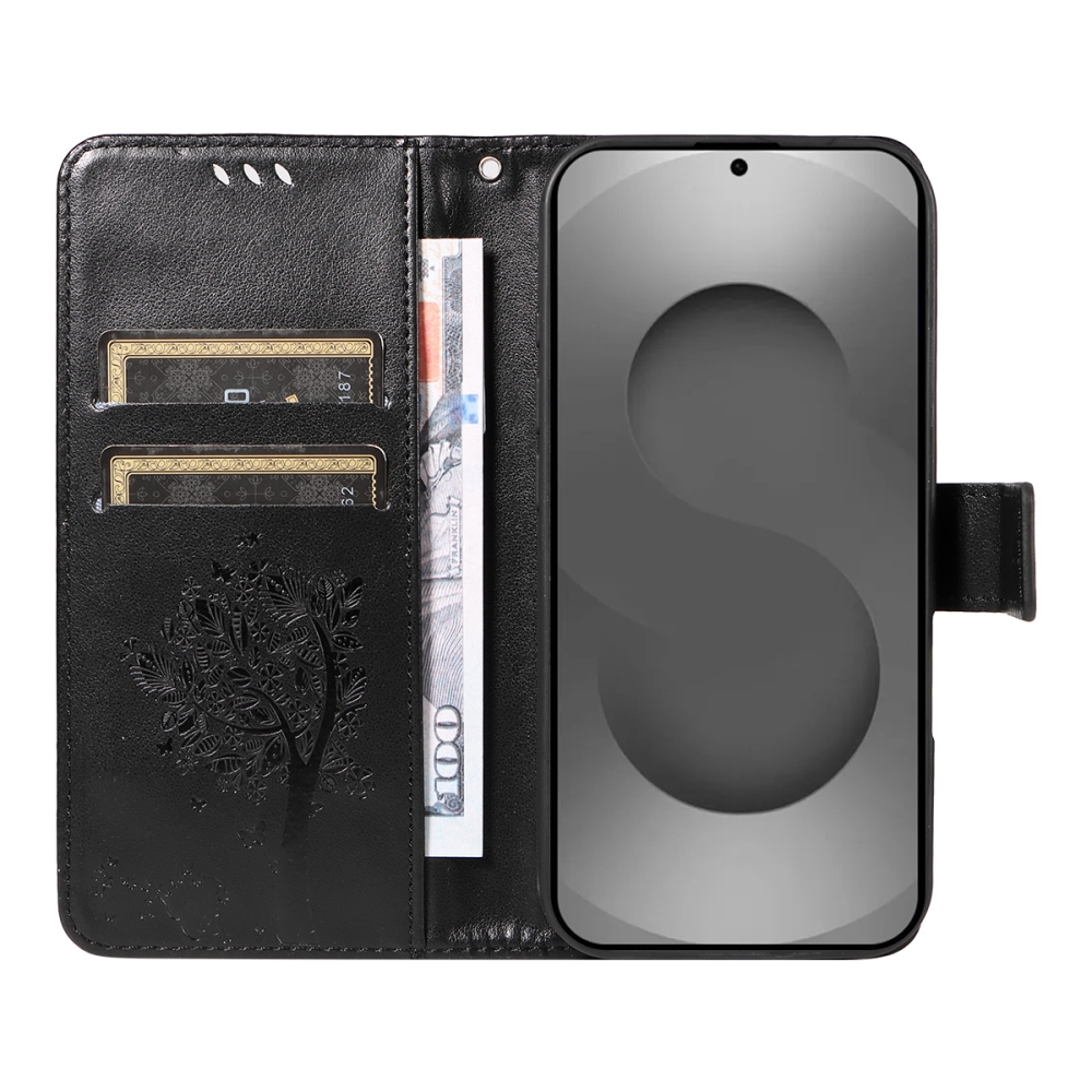 Trees knižkové púzdro na Samsung Galaxy S26 Ultra - čierne