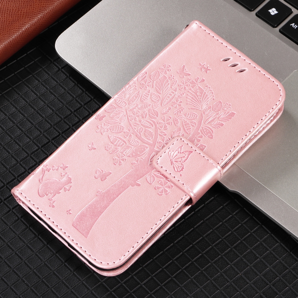 Trees knižkové púzdro na Samsung Galaxy S26 Ultra - ružovozlaté