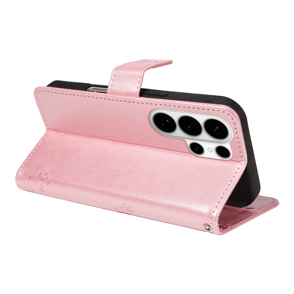 Trees knižkové púzdro na Samsung Galaxy S26 Ultra - ružovozlaté