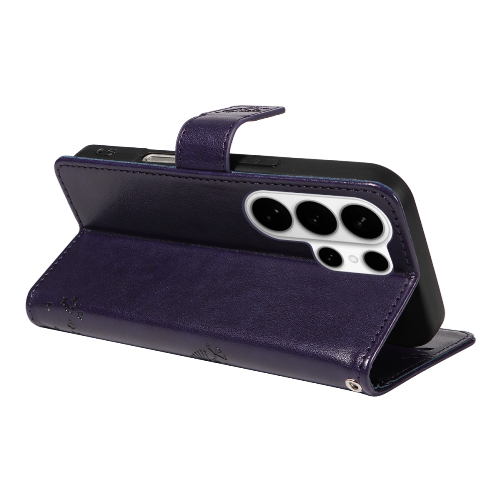 Trees knižkové púzdro na Samsung Galaxy S26 Ultra - tmavofialové